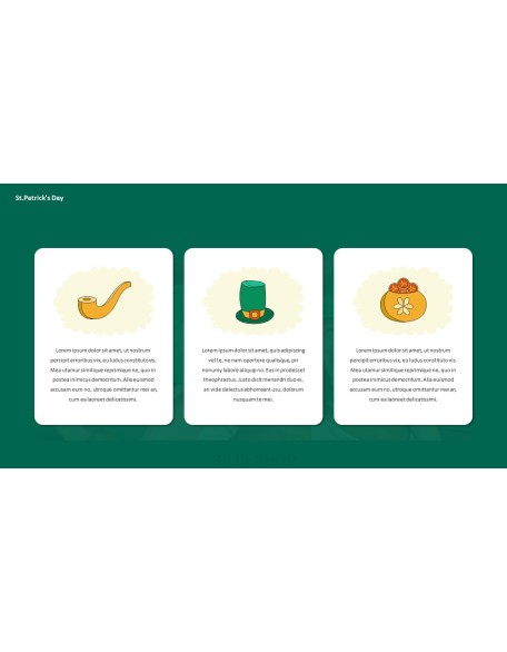 Saint Patrick's Day document template design