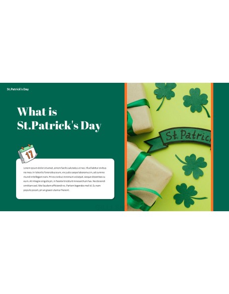 Saint Patrick's Day document template design