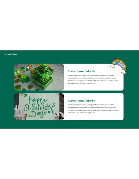 Saint Patrick's Day document template design