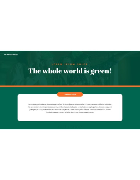 Saint Patrick's Day document template design