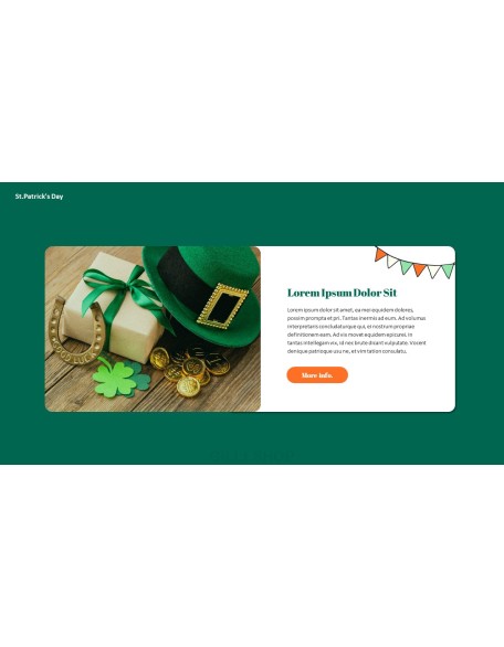 Saint Patrick's Day document template design