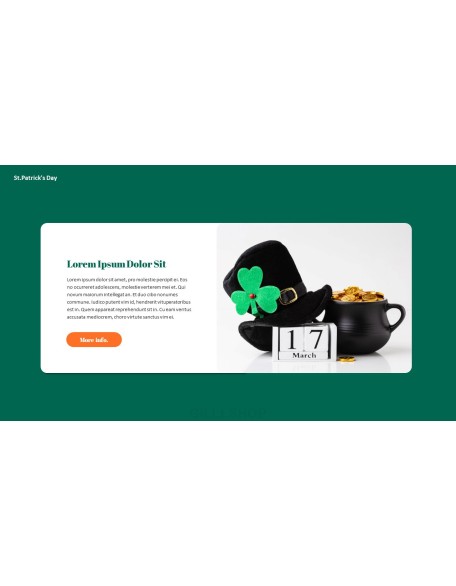 Saint Patrick's Day document template design