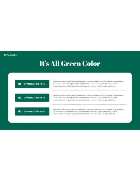 Saint Patrick's Day document template design