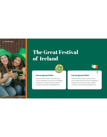 Saint Patrick's Day document template design