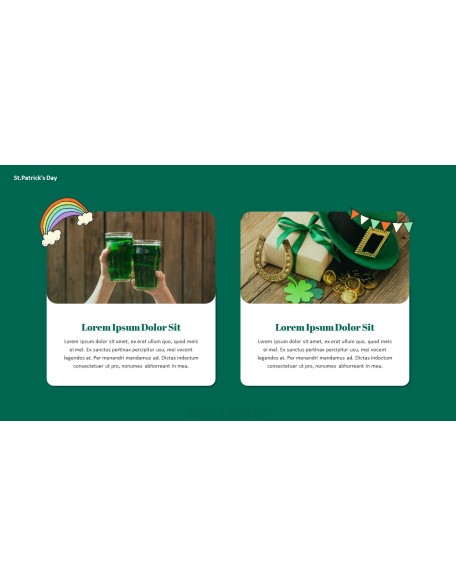 Saint Patrick's Day document template design