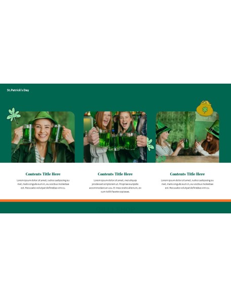 Saint Patrick's Day document template design