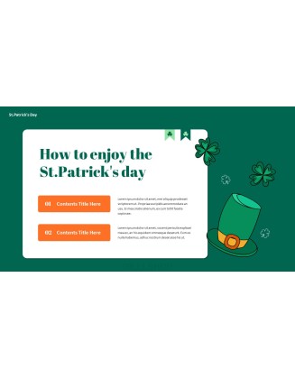 Saint Patrick's Day document template design