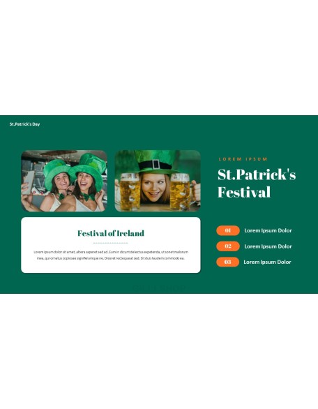 Saint Patrick's Day document template design