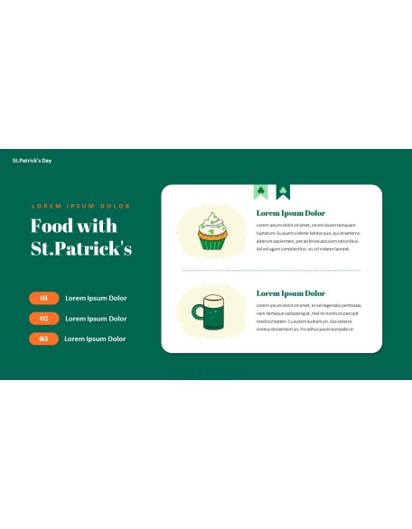 Saint Patrick's Day document template design