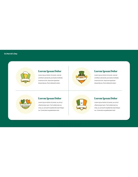 Saint Patrick's Day document template design