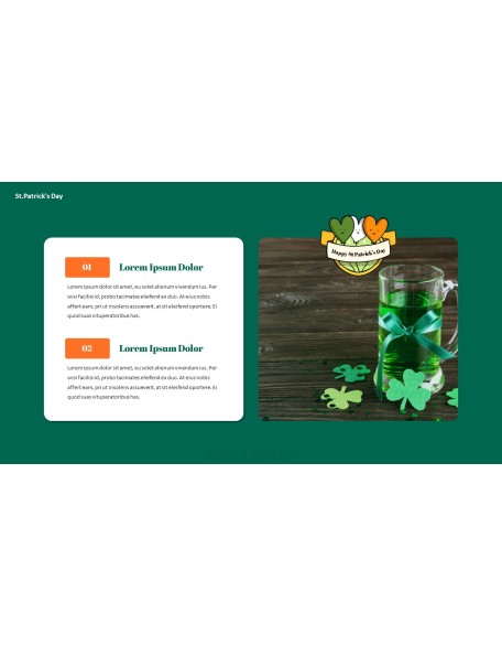 Saint Patrick's Day document template design