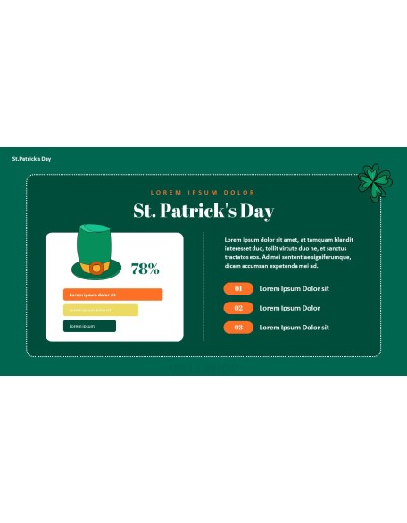 Saint Patrick's Day document template design