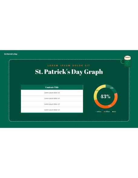 Saint Patrick's Day document template design