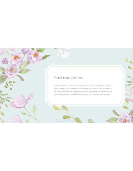 Spring Flowers Design pitch deck powerpoint templates