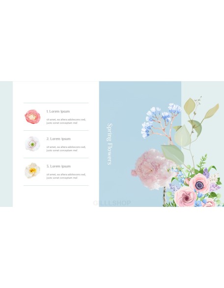 Spring Flowers Design pitch deck powerpoint templates