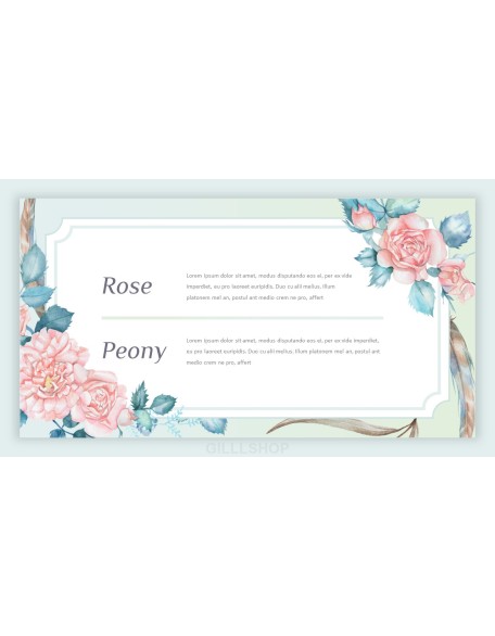 Spring Flowers Design pitch deck powerpoint templates