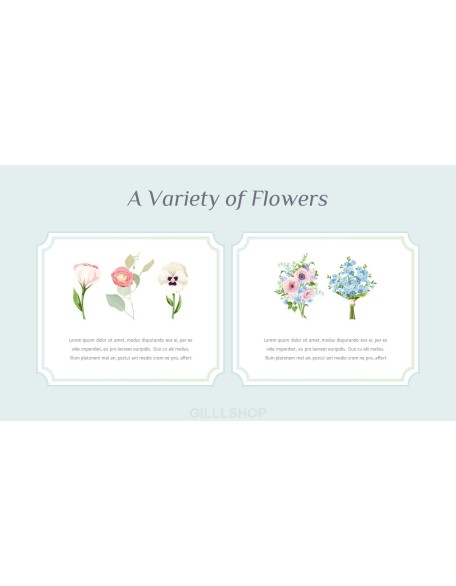 Spring Flowers Design pitch deck powerpoint templates