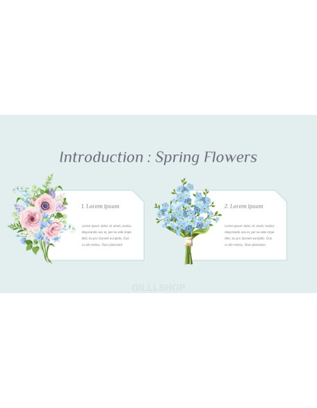 Spring Flowers Design pitch deck powerpoint templates