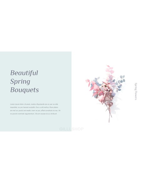 Spring Flowers Design pitch deck powerpoint templates