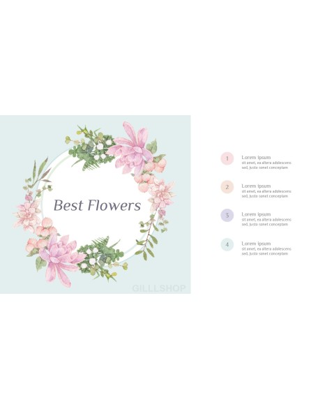 Spring Flowers Design pitch deck powerpoint templates