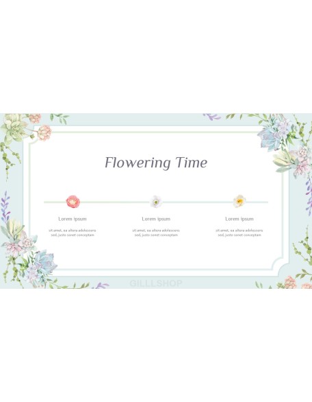 Spring Flowers Design pitch deck powerpoint templates