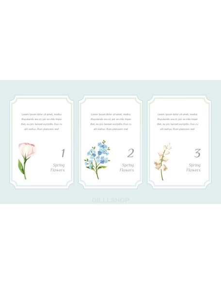 Spring Flowers Design pitch deck powerpoint templates