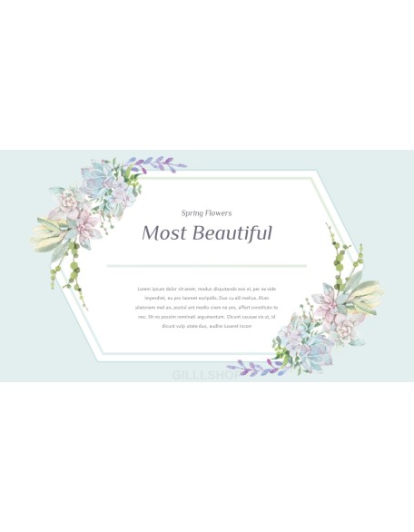 Spring Flowers Design pitch deck powerpoint templates