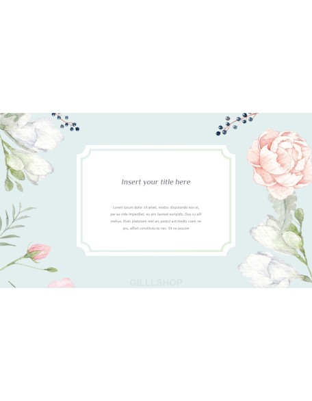 Spring Flowers Design pitch deck powerpoint templates