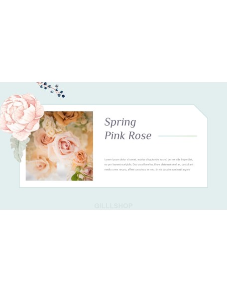 Spring Flowers Design pitch deck powerpoint templates