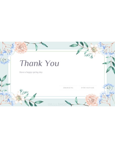 Spring Flowers Design pitch deck powerpoint templates