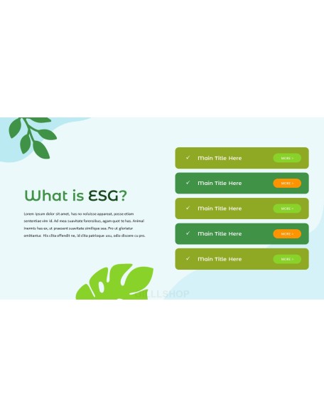 ESG Business PowerPoint Design ideas