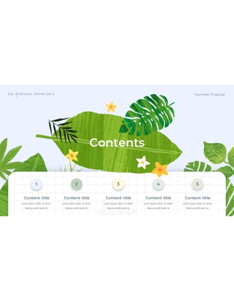 Summer Tropical ppt themes