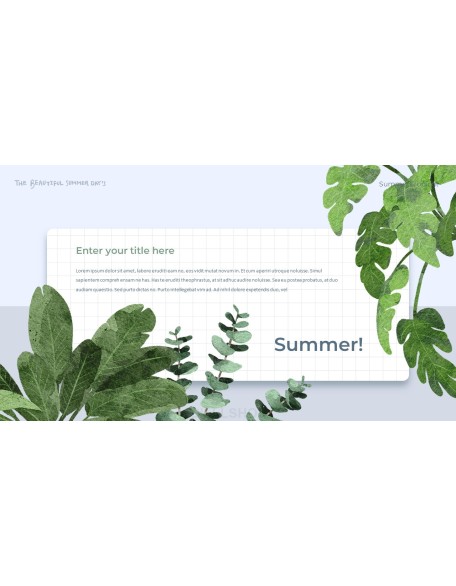 Summer Tropical ppt themes