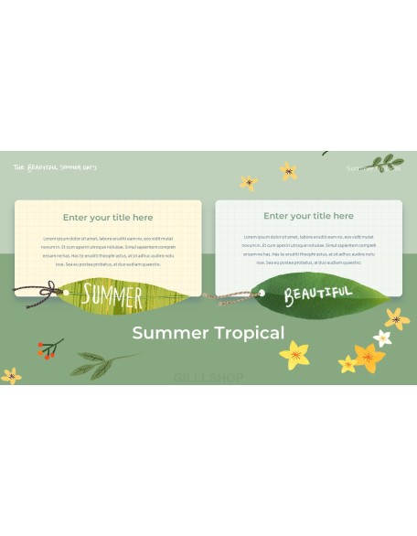 Summer Tropical ppt themes