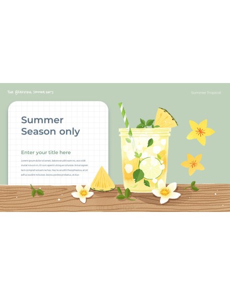 Summer Tropical ppt themes