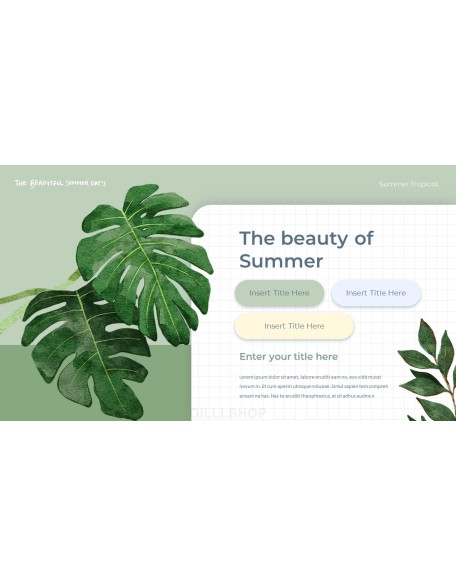 Summer Tropical ppt themes