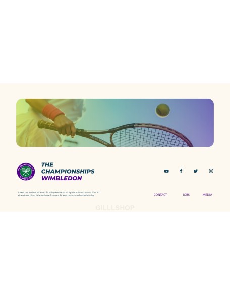 The Championships Wimbledon Tennis Product Pitch Presentation Template