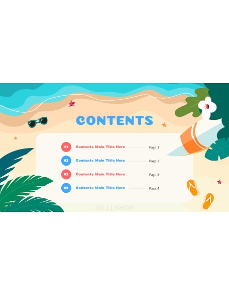 Summer Vacation Easy Presentation Template