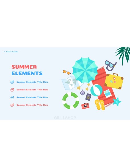 Summer Vacation Easy Presentation Template