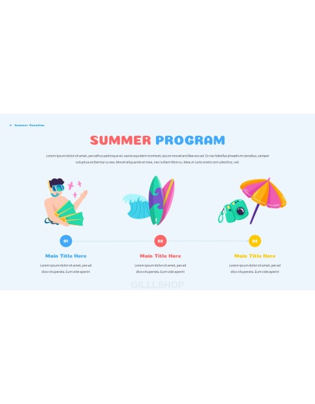 Summer Vacation Easy Presentation Template