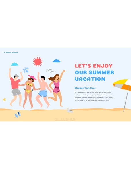 Summer Vacation Easy Presentation Template