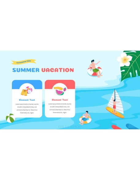 Summer Vacation Easy Presentation Template