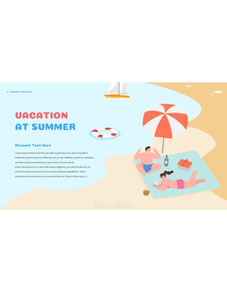 Summer Vacation Easy Presentation Template