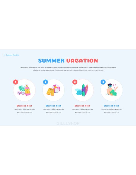 Summer Vacation Easy Presentation Template