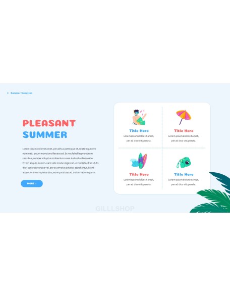 Summer Vacation Easy Presentation Template