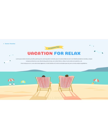 Summer Vacation Easy Presentation Template