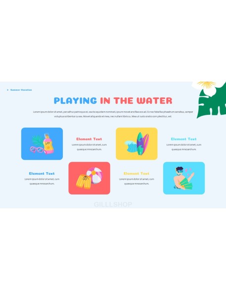 Summer Vacation Easy Presentation Template