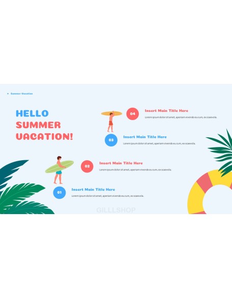 Summer Vacation Easy Presentation Template