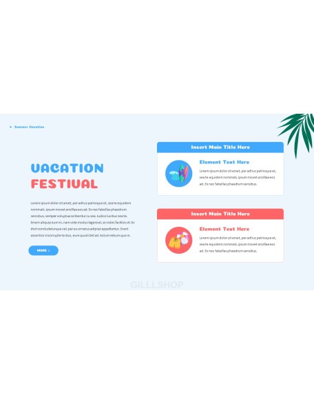 Summer Vacation Easy Presentation Template