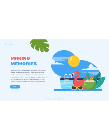 Summer Vacation Easy Presentation Template